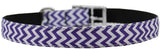 Chevrons Nylon Dog Collar With Classic Buckle 3/8"