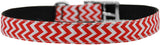 Chevrons Nylon Dog Collar With Classic Buckle 3/8"