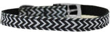 Chevrons Nylon Dog Collar With Classic Buckle 3/8"