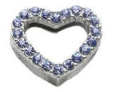 3/4" Slider Heart Charm  3/4" (18mm)