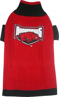 Arkansas Razorbacks Pet Sweater