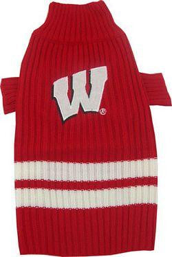 Wisconsin Badgers Pet Sweater