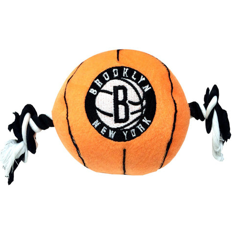 Brooklyn Nets Plush Basketball Dog Toy