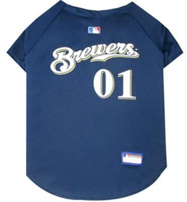 Milwaukee Brewers Baseball Dog Jersey