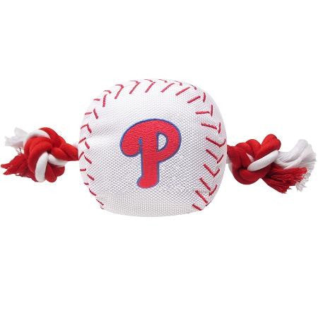 Philadelphia Phillies Nylon Baseball Rope Pet Toy