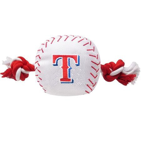 Texas Rangers Nylon Baseball Rope Pet Toy