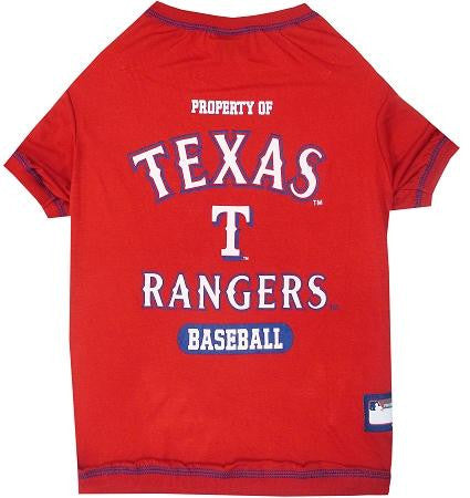 Texas Rangers Baseball Dog Shirt