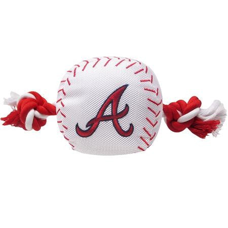 Atlanta Braves Nylon Baseball Rope Pet Toy