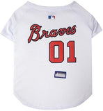 Atlanta Braves Baseball Dog Jersey