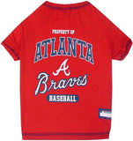 Atlanta Braves Baseball Dog Shirt