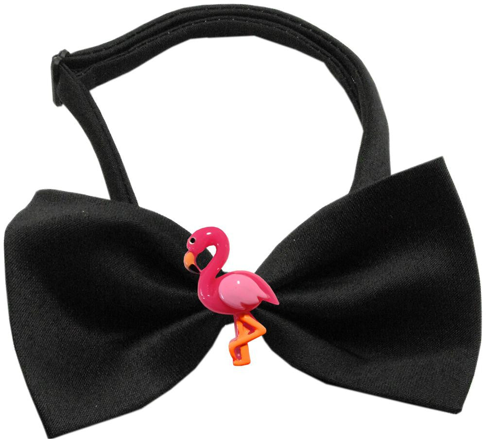 Pink Flamingo Chipper  Bow Tie