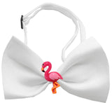 Pink Flamingo Chipper  Bow Tie