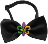 Mardi Gras Fleur De Lis Chipper  Bow Tie