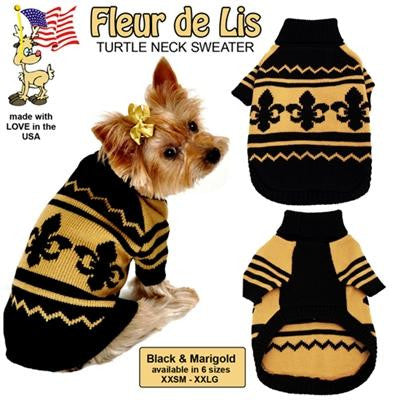 Fleur De Lis Pet Sweater