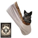 Fleur De Lis Rhinestone Puppy Holdem Sling  W/ Cheetah Trim