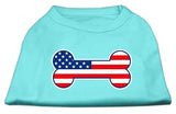 Bone Shaped American Flag Screen Print Shirts