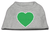 Green Swiss Dot Heart Screen Print Shirt