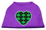 Argyle Heart Green Screen Print Shirt