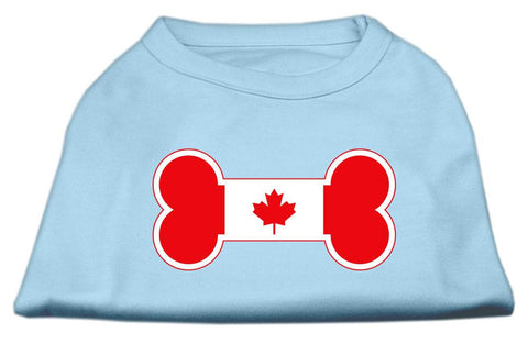 Bone Shaped Canadian Flag Screen Print Shirts