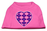 Argyle Heart  Screen Print Shirt