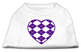 Argyle Heart  Screen Print Shirt