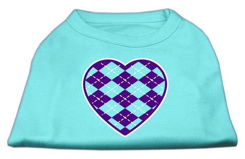 Argyle Heart  Screen Print Shirt