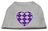 Argyle Heart  Screen Print Shirt