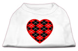 Argyle Heart  Screen Print Shirt