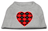 Argyle Heart  Screen Print Shirt