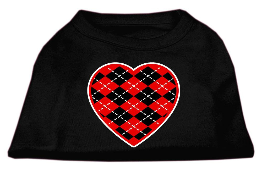 Argyle Heart  Screen Print Shirt