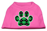 Argyle Paw Green Screen Print Shirt