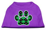 Argyle Paw Green Screen Print Shirt