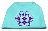 Argyle Paw  Screen Print Shirt