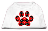 Argyle Paw  Screen Print Shirt