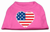 American Flag Heart Screen Print Shirt