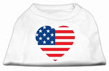 American Flag Heart Screen Print Shirt