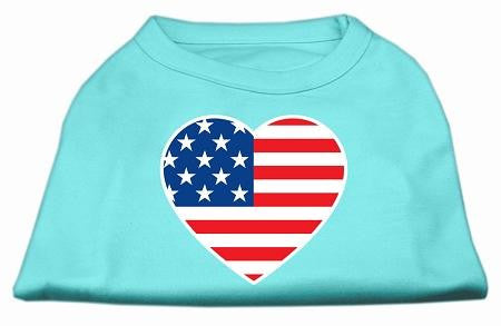 American Flag Heart Screen Print Shirt