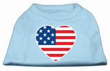 American Flag Heart Screen Print Shirt