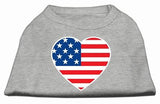 American Flag Heart Screen Print Shirt