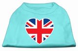 British Flag Heart Screen Print Shirt