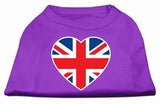 British Flag Heart Screen Print Shirt