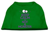 Keep Calm Screen Print Dog Shirt