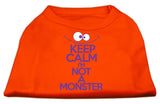 Keep Calm Screen Print Dog Shirt