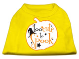 Too Cute To Spook Screen Print Dog Shirt