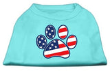 Patriotic Paw Screen Print Shirts