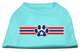 Patriotic Star Paw Screen Print Shirts