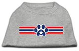 Patriotic Star Paw Screen Print Shirts