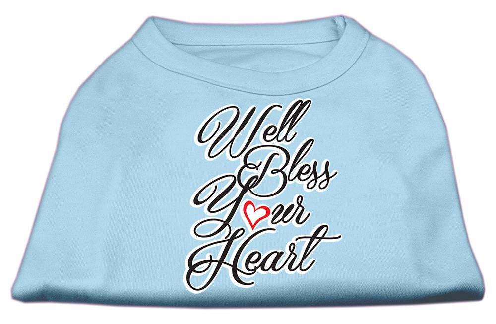 Well Bless Your Heart Screen Print Dog Shirt