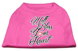 Well Bless Your Heart Screen Print Dog Shirt