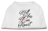 Well Bless Your Heart Screen Print Dog Shirt